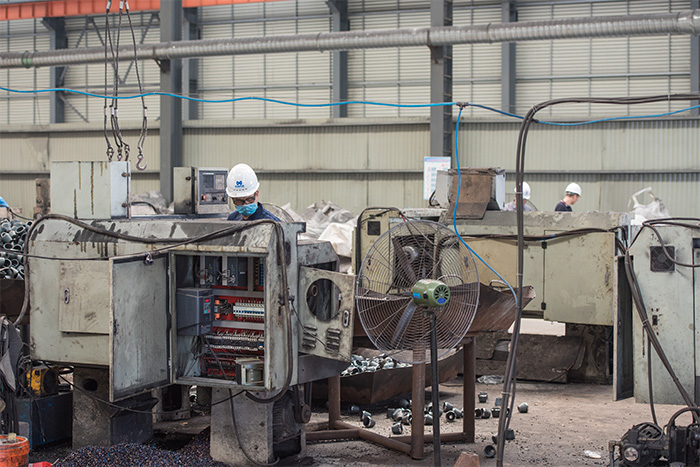 银川网架配件-锥头加工车间